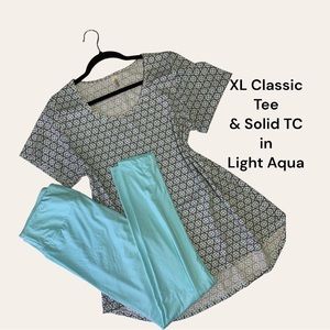 Gently used extra-large Classic T with a brand new pair of matching TC leggings